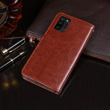 Faux Leather Texture Flip Phone Cover/Wallet Card Slots - For Blackview A100 Phone - acc Noco