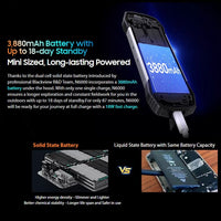 Blackview N6000 Rugged Phone 8GB RAM+256GB 4.3in Screen Helio G99 Octa-Core - rugged Blackview