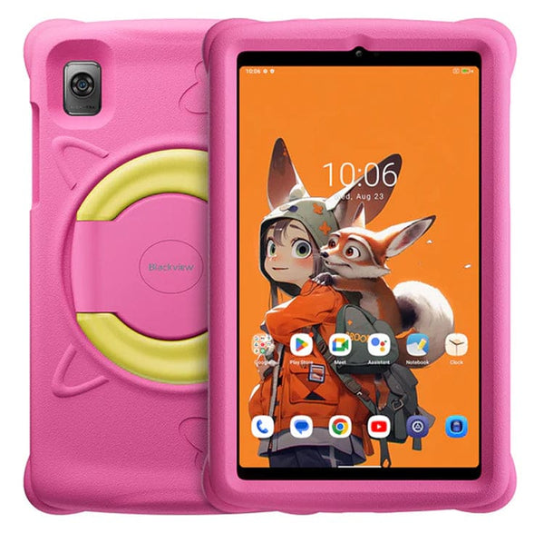 Blackview Tab 60 Kids Tablet Wi-Fi/4G 4GB RAM+128GB 8.68in Screen Kids Mode and Protective cover - Pink - tablet Blackview