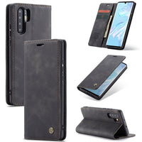 Huawei P30 Pro CaseMe 013 Flip Wallet Card Slots - Black - Cover CaseMe