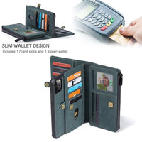 Apple iPhone 11 Pro CaseMe 018 Detachable Wallet 17 Card Slots 2in1 Design - Cover CaseMe