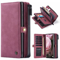 Samsung Galaxy Note 10+ CaseMe 018 Detachable Wallet 16 Card Slots 2in1 Design - Red - Cover CaseMe