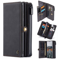 Samsung Galaxy Note 20 Ultra CaseMe 018 Detachable Wallet 16 Card Slots 2in1 Design - Black - Cover CaseMe
