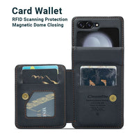 Samsung Galaxy Z Flip 5 CaseMe C22 PU Leather Card Wallet Cover