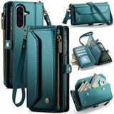Samsung Galaxy A57 CaseMe C36 Series Samsung Galaxy A57 5G Luxury Leather Wallet - Blue Sea - CaseMe