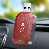 Wireless USB Android Auto and Apple CarPlay Adapter BT Wi-Fi - Red - Noco