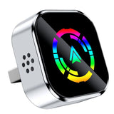 Q1A 2-in-1 Wireless CarPlay & Android Auto Adapter - Silver/Rainbow - Noco