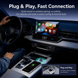 Yesido KM31 2-in-1 Wireless CarPlay & Android Auto Adapter | USB-A or USB-C - Yesido