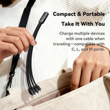 Essager 4-in-1 Short Fast Charging Cable (16cm) - Essager