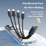 Essager 4-in-1 Short Fast Charging Cable (16cm) - Essager