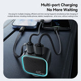 Essager 45W Retractable Car Charger with USB-C and USB-A Ports - Essager