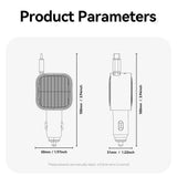 Essager 45W Retractable Car Charger with USB-C and USB-A Ports - Essager