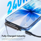 Essager USB C Female to USB C Male Adapter 240W 40Gbps 90 Degree L-Shape - Essager