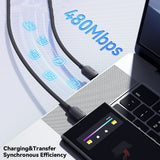 Essager ES-X46 100W 7A High-Current USB-A to Type-C Braided Cable (3m) - Essager