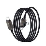 Essager ES-X88 2-in-1 100W Type-C to Type-C & Lightning Cable with LED Display (2m) - Essager