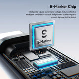 Essager ES-X89 100W Type-C to Type-C Cable with LED Power Display - 1m - Essager