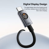Essager ES-X89 100W Type-C to Type-C Cable with LED Power Display - 1m - Essager