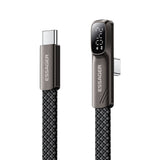 Essager ES-X92 240W 90-Degree Right Angle Type-C Cable with LED Display (2m) - Essager