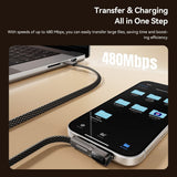 Essager ES-X92 240W 90-Degree Right Angle Type-C Cable with LED Display (2m) - Essager