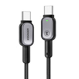 Essager Type-C to Type-C 60W Smart LED Braided Data Cable - 2m - Essager