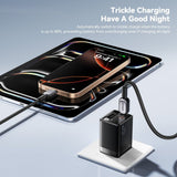 Essager Type-C to Type-C 60W Smart LED Braided Data Cable - 2m - Essager