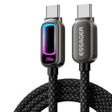 Essager EXTT3 240W USB-C to USB-C Fast Charging Cable with RGB Breathing Light - Essager