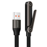 Essager 1m 100W L-Shape Fast Charging Cable with Built-in Stand - Type-A - Essager