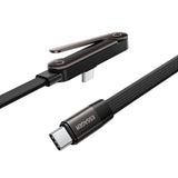 Essager 1m 100W L-Shape Fast Charging Cable with Built-in Stand - Type-C - Essager