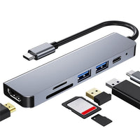 AD033 6-in-1 USB Type-C Hub Dock USB 3.0 Type-C Charge HDMI Card Reader - Noco