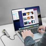 ST81 8 Port USB Type C Hub Dock USB3.0 Type C Charge HDMI DP Alt Ethernet Card Reader Noco