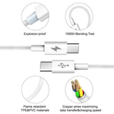 HAWEEL 25W 3A Type-C to Type-C PD Fast Charging Data Cable Length: 2metre - NOCO