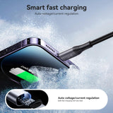 JOYROOM 1m S-A28 Flash Series: 30W PD Fast Charging & Ultra-Durable Nylon Braided Cable - Usams