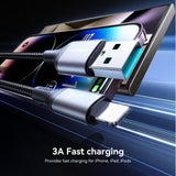 JOYROOM 1m S-A28 Flash Series: 30W PD Fast Charging & Ultra-Durable Nylon Braided Cable - Usams