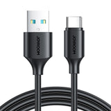 JOYROOM S-UC027A9 Durable 3A USB-A to USB-C Fast Charging Data Cable (0.25m) - Black - JOYROOM