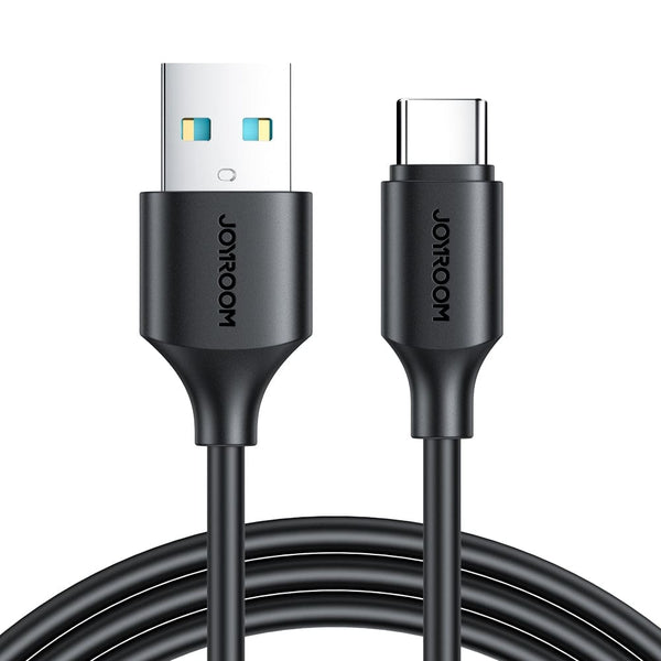 JOYROOM S-UC027A9 Durable 3A USB-A to USB-C Fast Charging Data Cable (0.25m) - Black - JOYROOM