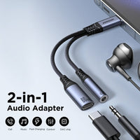 Joyroom SY-C02 Type-C to 3.5mm Audio Adapter + Charging with DAC