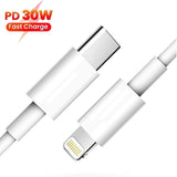 30W USB-C to Lightning Fast Charging Cable 2m - PD Power Delivery Data Cord for iPhone - NOCO
