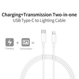 30W USB-C to Lightning Fast Charging Cable 2m - PD Power Delivery Data Cord for iPhone - NOCO