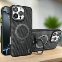 Apple iPhone 16 Pro AG 3K Carbon Fiber Magsafe Ring Cover - Carbon Black - Noco