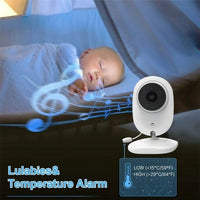 2.8’ Video Baby Monitor Camera 2-Way Talk Lullaby Temp Monitoring - Noco