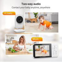 3.2’’ LCD Wireless Video Baby Monitor with Two-Way Audio Night Vision & Lullabies - Noco