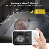 3.2’’ LCD Wireless Video Baby Monitor with Two-Way Audio Night Vision & Lullabies - Noco