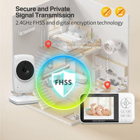 3.2’’ LCD Wireless Video Baby Monitor with Two-Way Audio Night Vision & Lullabies - Noco