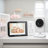 3.2’’ LCD Wireless Video Baby Monitor with Two-Way Audio Night Vision & Lullabies - Noco