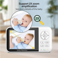3.2’’ LCD Wireless Video Baby Monitor with Two-Way Audio Night Vision & Lullabies - Noco