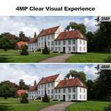 SriHome DH006 4MP 2K Solar Wireless Security Camera - 350° Pan/Tilt Full Color Night Vision & IP65 Waterproof - SriHome