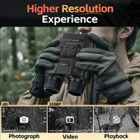FNIRSI NVS-40 Portable 4K Full-Color Infrared Binocular Night Vision Device - FNIRSI
