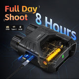 FNIRSI NVS-40 Portable 4K Full-Color Infrared Binocular Night Vision Device - FNIRSI