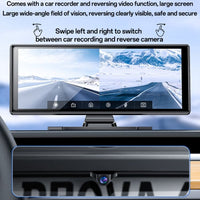 Yesido KM19 4K 32GB Dual-Lens 10.26’’ Portable Wireless CarPlay & Android Auto Center Console Display - Yesido