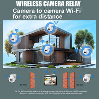 SriHome NVS010 10.1’’ NVR with 10.1’’ Screen 4 x Wi-Fi 5MP Security Cameras Set - SriHome